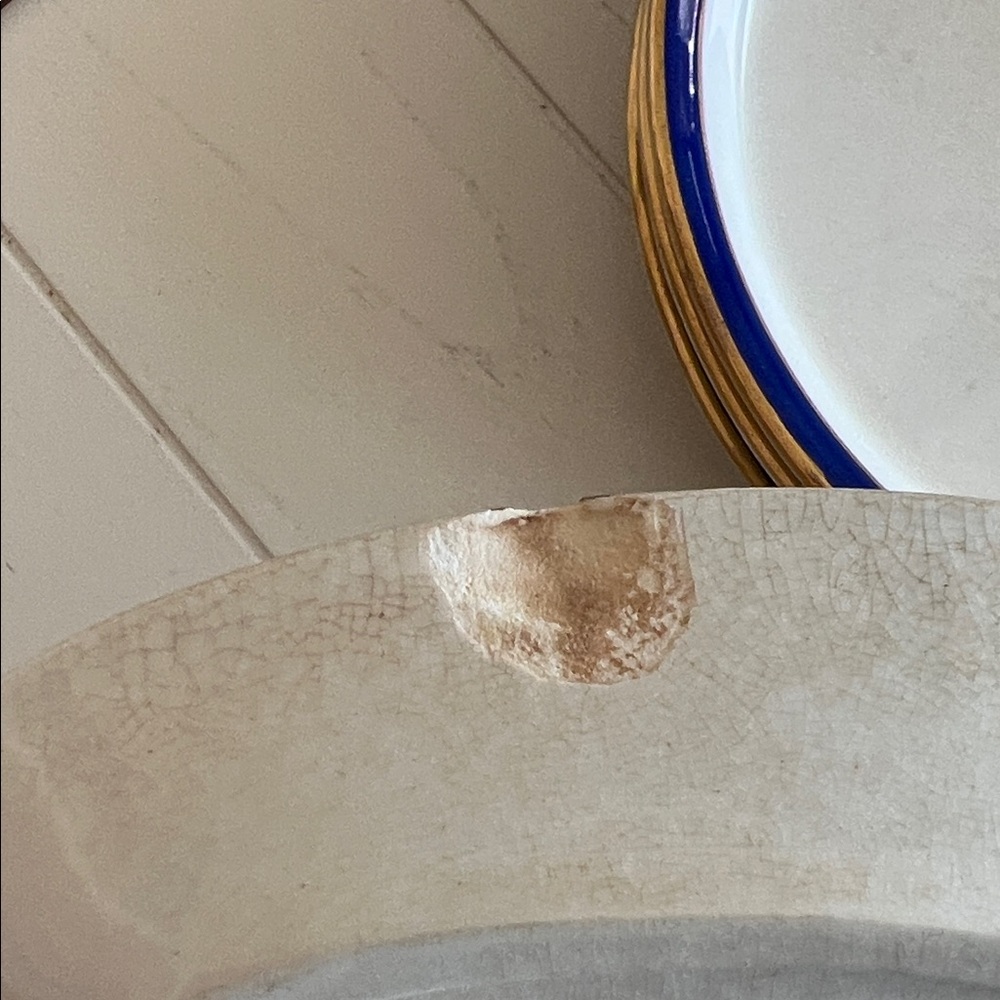 4 Spode plates over 100 years old - Elegant cream and Blue Plates with Gold Trim - Picture 8 of 8